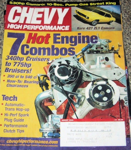 CHEVY HIGH PERFORMANCE 2003 AUG - ZL1, 1300hp VETTE